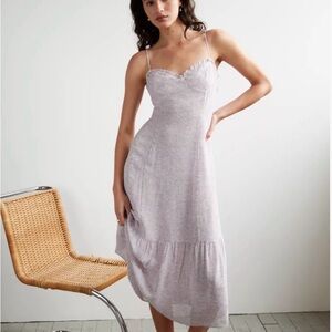 Wilfred Light Lavender Printed Maxi Dress